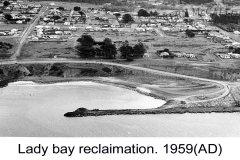 Piles and Decking at the port of portland Lady Bay reclamation. 1959
photo courtesy geoff Blackman.