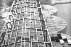 Building the vertical silos  24/2/1965
photo courtesy of Geoff Blackman