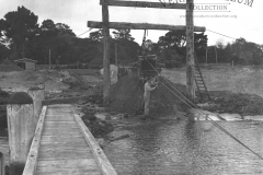 Dredging slipway 4/5/1954.
Building the port.
Photo courtesy Geoff Blackman.