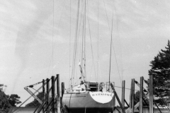 'Harmony' on the slip at Portland.  Photo courtesy Geoff Blackman.