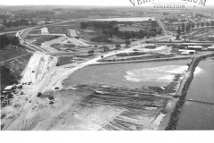 Aerial shot of Portland harbour area.